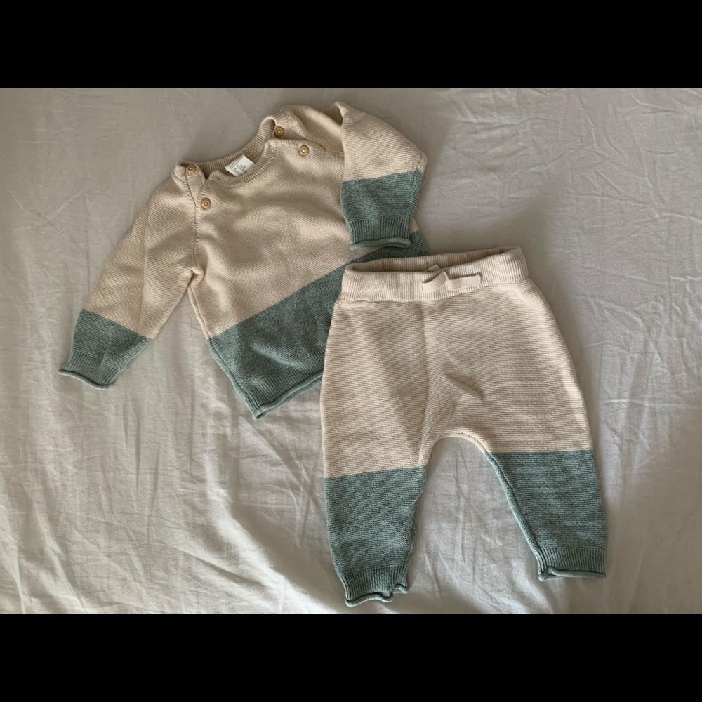 H&M baby sweater set